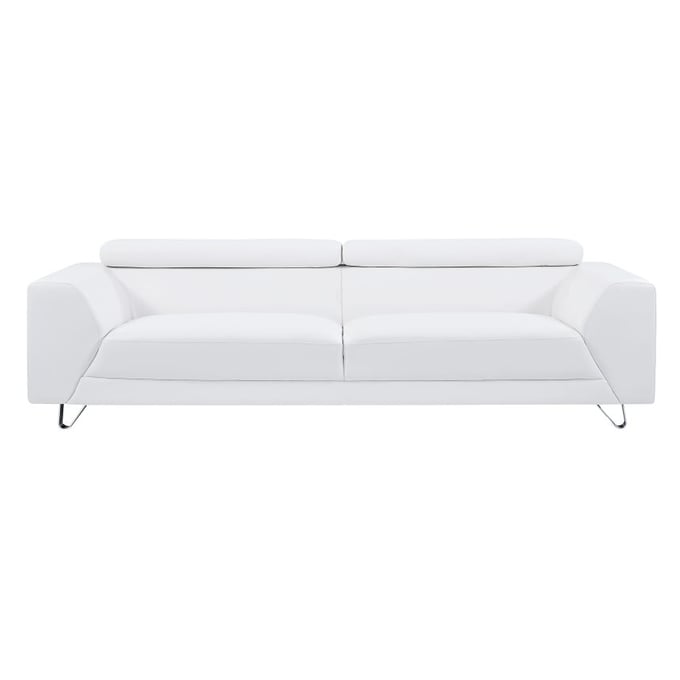 Global Furniture U8210 White Sofa GL-U8210-PLUTO-WHITE-SOFA-M