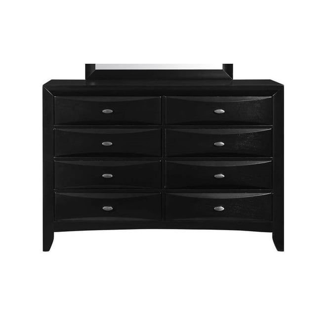 Global Furniture Linda Black Drawer Dresser GL-LINDA-FD0011B-BL-D-M