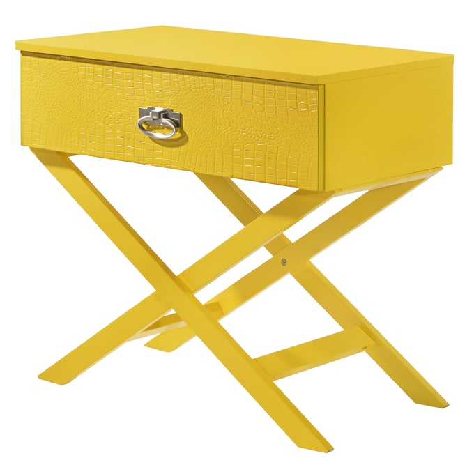 Glory Furniture Xavier Yellow 1 Drawer Nightstand GLRY-G0073-N