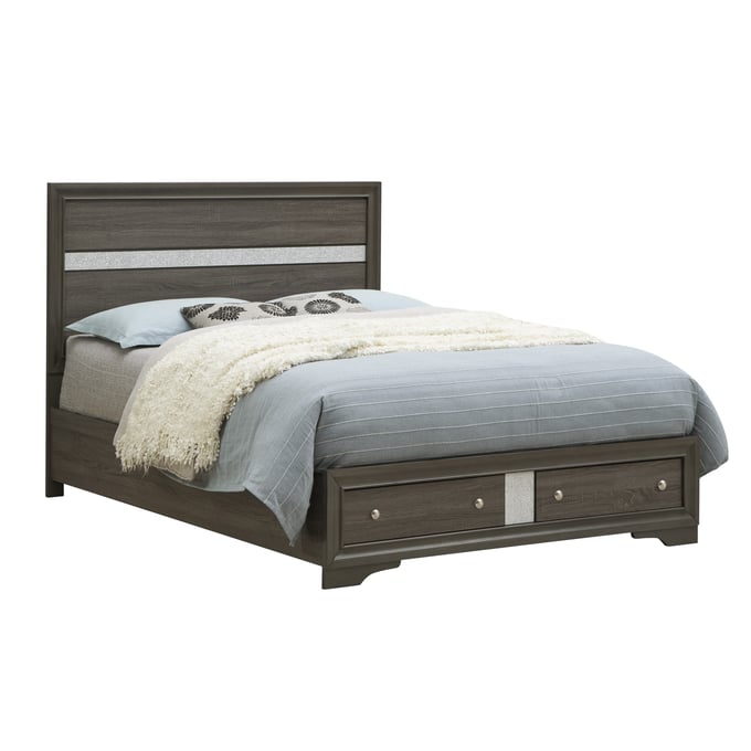 Glory Furniture Madrid Gray Full Storage Bed GLRY-G02305B-FB