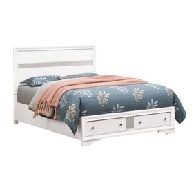 Glory Furniture Madrid White Queen Storage Bed