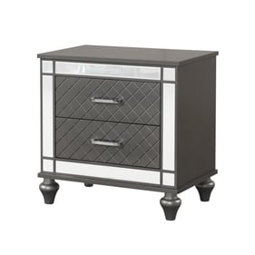 Glory Furniture Livorno Gunmetal Gray Nightstand