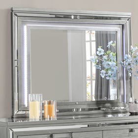 Glory Furniture Genoa Gunmetal Gray Mirror