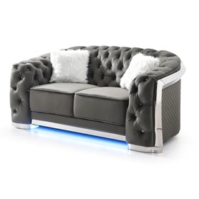 Glory Furniture Sapphire Gray Loveseat