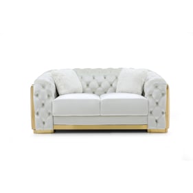 Glory Furniture Lexi Ivory Loveseat