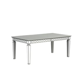 Glory Furniture Geneva Silver Champagne Dining Table