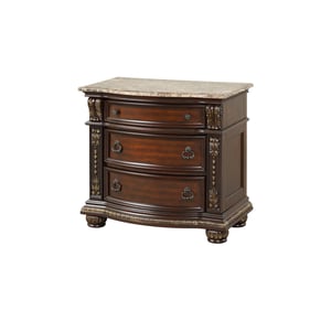 Glory Furniture Lucca Dark Cherry Nightstand