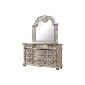 Glory Furniture Lucca Gray Dresser And Mirror