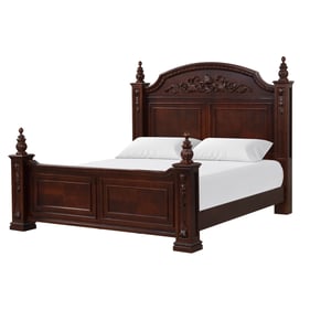 Glory Furniture Lyndon Cherry Queen Post Bed