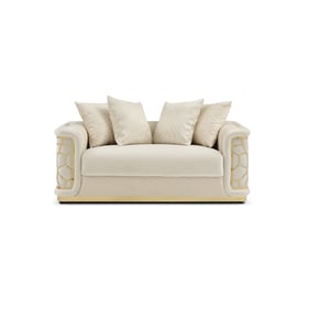 Glory Furniture Talia Ivory Loveseat