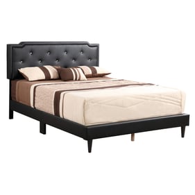 Glory Furniture Deb Black Fabric Queen Bed