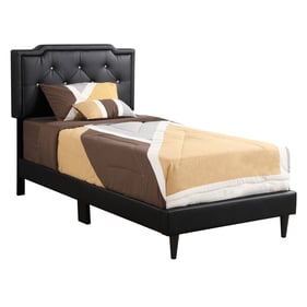 Glory Furniture Deb Black Fabric Twin Bed