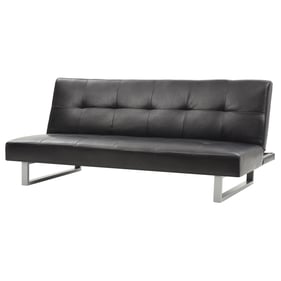 Glory Furniture Chroma Black Faux Leather Sofa Bed