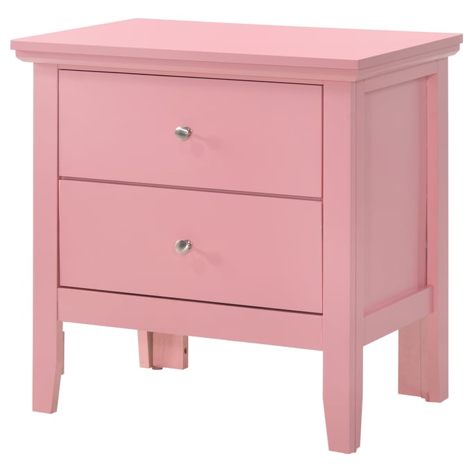 Glory Furniture LouisPhillipe Nightstand, Pink