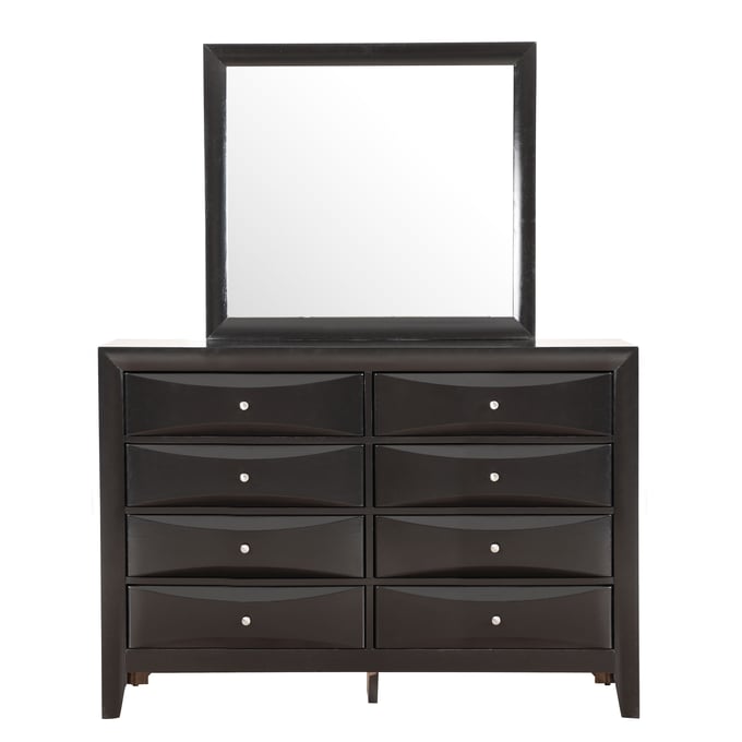 Glory Furniture Marilla Black Dresser and Mirror GLRY-G1500-DRMR