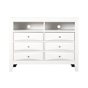 Glory Furniture Marilla White Media Chest