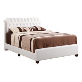 Glory Furniture Marilla White Faux Leather Full Bed