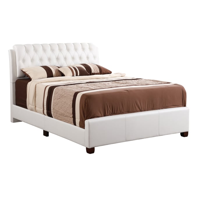 Glory Furniture Marilla White Faux Leather Full Bed GLRY-G1570C-FB-UP