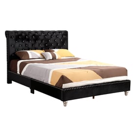 Glory Furniture Maxx Black Full Tufted Upholstered Bed