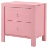 Glory Furniture Louis Phillipe Pink White Nightstand