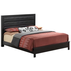 Glory Furniture Burlington Black Faux Leather Full Bed