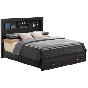 Glory Furniture Burlington Black Queen Storage Bed