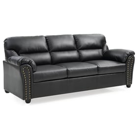 Glory Furniture Olney Black Faux Leather Sofa