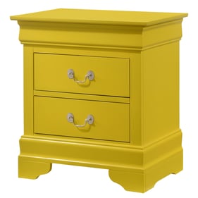 Glory Furniture Louis Phillipe Yellow Nightstand