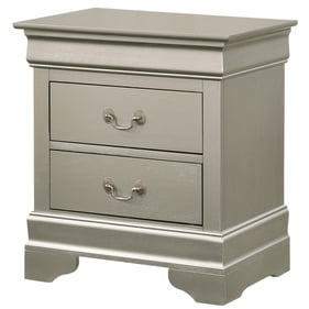 Glory Furniture Louis Phillipe Silver Champagne Nightstand