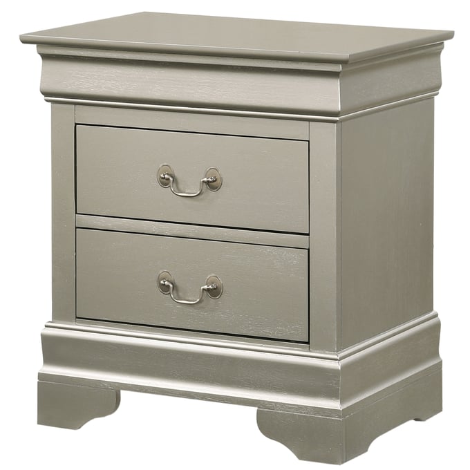 Glory Furniture Louis Phillipe Silver Champagne Nightstand GLRY-G3103-N