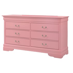 Glory Furniture Louis Phillipe Pink Dresser