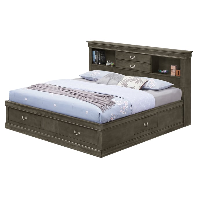 Glory Furniture Louis Phillipe G3105A-TB Twin Bed , Gray