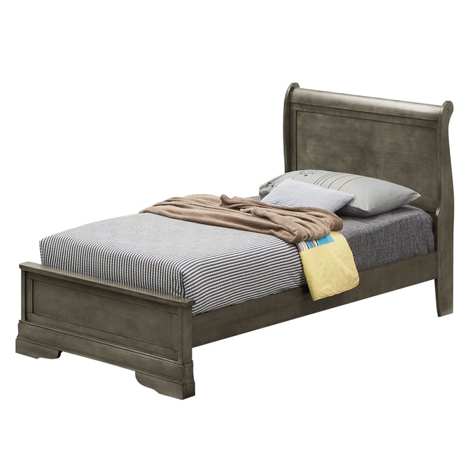 Glory Furniture Louis Phillipe G3105A-TB Twin Bed , Gray