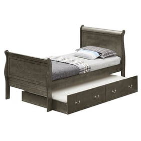 Glory Furniture Louis Phillipe Gray Twin Trundle Bed