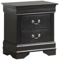 Glory Furniture Louis Phillipe G3150-N Nightstand , Black