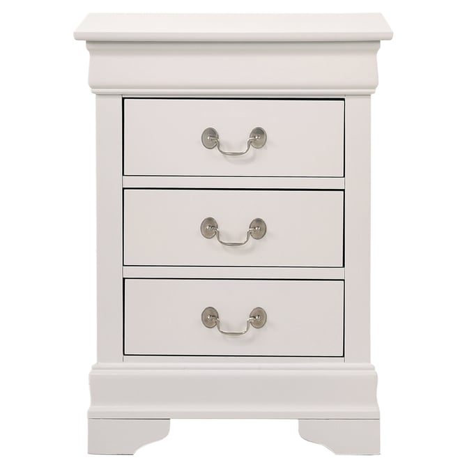 Glory Furniture Louis Phillipe G3190-N Nightstand , White