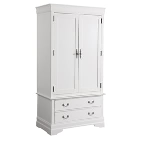 Glory Furniture Louis Phillipe White Armoire