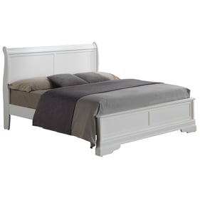 Glory Furniture Louis Phillipe White Queen Panel Bed