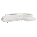 Glory Furniture Riveredge G449-SC Sectional  ( 2 Boxes) , WHITE