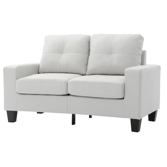 Glory Furniture Newbury White Faux Leather Modular Loveseat GLRY-G460A-L