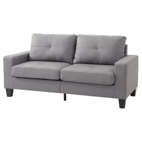 Glory Furniture Newbury Gray Faux Leather Modular Sofa