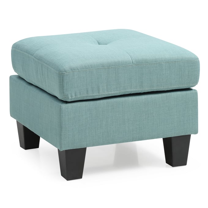 Glory Furniture Newbury Teal Fabric Ottoman GLRY-G500-O