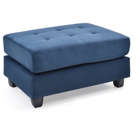 Glory Furniture Malone Navy Blue Ottoman