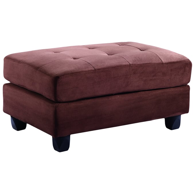 Glory Furniture Malone Chocolate Ottoman GLRY-G632-O