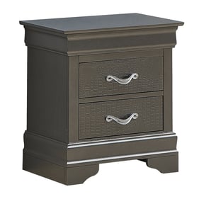 Glory Furniture Lorana Metalic Black Nightstand