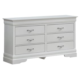 Glory Furniture Lorana White Pearl Dresser