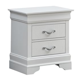 Glory Furniture Lorana White Pearl Nightstand