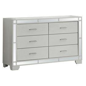 Glory Furniture Madison Silver Champagne Dresser