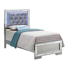 Glory Furniture Madison Silver Champagne Twin Bed