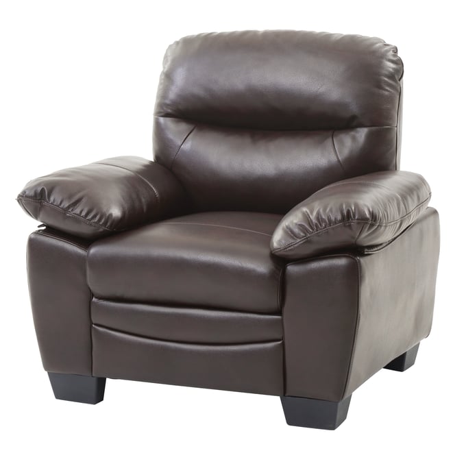 Glory Furniture Marta Dark Brown Faux Leather Chair GLRY-G674-C